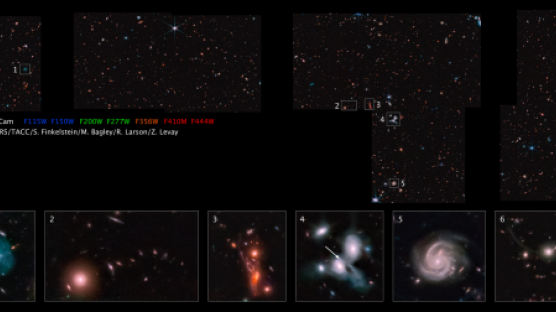 빨대구멍 크기인데 이런 비밀이…제임스웹이 잡은 역대급 은하
