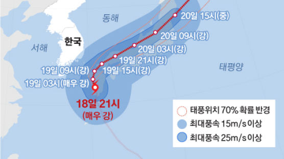 난마돌 강타 … 일본 규슈 신칸센 중단, 영남 최대 150㎜ 폭우