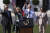조 바이든 미국 대통령 부부와 카멀라 해리스 부통령 부부가 지난 13일 백악관에서 연 인플레이션 감축법 통과 축하 행사에서 인사하고 있다. EPA=연합뉴스