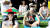 한강 멍때리기 대회가 지난 18일 오후 서울 잠수교에서 진행되고 있다. 왼쪽은 배우 엄현경. 장진영 기자 