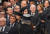 윤석열 대통령과 김건희 여사가 19일 영국 런던 웨스트민스터 사원에서 엄수된 엘리자베스 2세 여왕 장례식에 참석해 있다. PA Images=연합뉴스