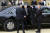 조 바이든 미국 대통령이 19일(현지시간) 영국 엘리자베스 2세 여왕의 장례식이 열린 런던 웨스트민스터 사원에 도착하고 있다. AP=연합뉴스