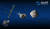 디디모스 주위를 돌고 있는 디모포스. 곧 NASA가 쏘아올린 우주선이 디모포스를 들이받게 된다. 왼쪽 큰 날개를 뻗은 우주선이 DART. 그 옆 작은 우주선은 충돌 장면을 촬영할 리시아큐브(LICIACube). 사진 NASA, 존스홉킨스대 응용물리실험실