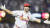  앨버트 푸홀스가 지난 24일(한국시간) LA 다저스전에서 MLB 통산 700호 홈런을 때려낸 뒤 두 팔을 벌리며 기뻐하고 있다. AP=연합뉴스 