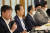 김대기 대통령비서실장이 25일 서울 삼청동 총리공관에서 열린 고위 당정 협의회에서 발언하고 있다. 국회사진기자단