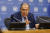 세르게이 라브로프 러시아 외무장관이 24일 미국 뉴욕에서 열린 유엔총회에서 기자회견을 하고 있다. AP=연합뉴스
