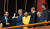 박근혜 전 대통령이 2015년 9월 3일 오전 중국 텐안문 광장에서 열린 중국의 '항일 전쟁 승리 70주년(전승절)' 기념 열병식 행사에 참석하고 있다. 청와대사진기자단