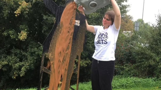 21세 의대생 출신 여성 환경운동가, 영국 코로나19 영웅 기념비에 배설물 쏟은 이유는
