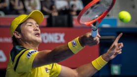 테니스 간판 권순우, 세계 23위 꺾고 일본오픈 16강 진출