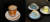 비사이드그라운드의 대표 메뉴인 크림커피와 각종 모찌롤케이크. 사진 비사이드그라운드