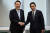  윤석열 대통령과 기시다 후미오 일본 총리가 지난달 21일(현지시간) 미국 뉴욕에서 열린 약식회담에 앞서 기념 촬영을 하고 있다. 사진 대통령실