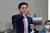 국민의힘 김기현 의원이 6일 서울 용산구 합참 청사에서 열린 국방위원회의 합동참모본부 등에 대한 국정감사에서 일어나서 발언하고 있다. 중앙포토