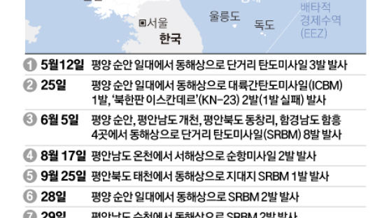 북 공군기 12대 무력시위…한국 30대 맞출동