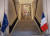 프랑스 외교부 청사 회랑에 놓인 유럽연합(EU)기와 프랑스 국기. 파리=전수진 기자 