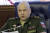 세르게이 수로비킨 상장이 지난 2017년 6월 러시아 모스크바에서 열린 국방부 브리핑에서 시리아 지도를 놓고 이야기하고 있다. 수로비킨 장군은 2021년에 대장이 됐다. AP=연합뉴스