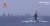 중국 해군의 진급 잠수함이 랴오닝함 항모 전단 잎에서 수상주항를 하고 있다. 웨이보