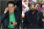 박지원 전 국가정보원장(왼쪽)과 서훈 전 국가안보실장이 지난 8월 16일 '서해 공무원 피격 사건'과 관련 검찰 압수수색을 지켜본 뒤 자택을 나서고 있다. 연합뉴스