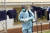지난달 21일 우간다 무벤데 구에 있는 무벤데 지역 병원에서 의료진이 에볼라 치료 센터를 소독하고 있는 모습. 당시 확진자는 15명으로 집계됐다. XINHUA=연합