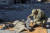 우크라이나 동북부 하리키우를 공격한 드론의 잔해를 조사 중인 경찰. [로이터=연합뉴스]