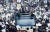 14대 대통령 선거 당시 통일국민당 정주영 후보의 1992년 12월 부산 해운대 유세장 장면.중앙포토