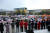 의정부 지역 시민들이 16일 오후 경기도 의정부시청 앞 광장에서 아동 성범죄자 김근식 의정부 갱생시설 입소를 철회할 것을 요구하는 대규모 집회를 열고 있다. 뉴시스