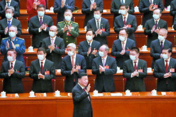 Chinese President Xi Jinping emphasized the will to reunify Taiwan at the Communist Party Congress, which is expected to be re-elected for a third term on the 16th.  AP = Yonhap News