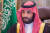 무함마드 빈 살만 빈압둘라지즈 알사우드 왕세자가 지난 16일 사우디아라비아 제다에서 열린 연례 슈라 평의회 회의에 참석했다. AFP=연합뉴스