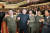 지난 2017년 9월 10일 북한 김정은 노동당 위원장이 평양 인민극장에서 열린 6차 핵실험 축하공연에 참석한 모습. 조선중앙통신 연합뉴스