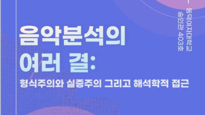 동덕여대 일반대학원 음악학전공 한국음악이론학회 회장 초청 강연 개최