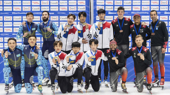 쇼트트랙 남자 계주 5000m 금메달, 박지원 대회 3관왕