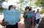 지난 9월 30일 용산 대통령실 앞에서 노년알바노조 주최로 노인의날 맞이 기자회견이 열리고 있다. 연합뉴스