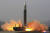 북한 관영 조선중앙통신이 배포한 '화성-17'의 발사장면 [AP]