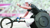 휠체어 육상 간판 유병훈, 2022 JTBC 마라톤 우승
