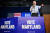 조 바이든 미국 대통령은 7일(현지시간) 메릴랜드주에 있는 보우이주립대에서 웨스 무어 주지사 후보 지지 유세를 하고 있다. AFP=연합뉴스