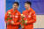 중국 귀화를 추진중인 것으로 보이는 헝가리 쇼트트랙 국가대표 샤오린 산도르 리우(왼쪽)과 동생 류 샤오앙. AFP=얀합뉴스