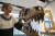 다음 달 9일(현지시간) 미국 뉴욕 소더비 경매에 출품되는 티라노사우루스 렉스의 두개골 화석. AP=연합뉴스
