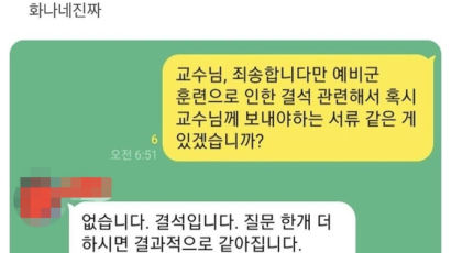 "예비군 훈련 결석 감점, 받아들여라"…성대 '꼰대 교수' 논란