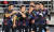 9월 코스타리카와의 A매치 평가전에서 원정 유니폼을 착용한 대표팀 선수들이 황희찬의 득점 직후 환호하고 있다. 연합뉴스