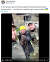  키이우 기반의 독립적인 외교 정책·안보 분석가가 ″우크라이나 할머니가 기관총용 탄띠를 안고 우크라이나 군인을 환영하고 있다″며 자신의 트위터에 영상을 올렸다. 사진 트위터 캡처