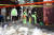 11일 서울 용산구 이태원 참사 현장에서 용산구청 관계자들이 당시 잔해물들을 청소하고 있다. 뉴스1