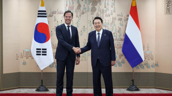 尹 "루터 네덜란드 총리와 경제안보 등 전략적 파트너십 강화"
