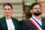 칠레의 가브리엘 보리치 대통령(오른쪽)과 그의 연인 이리나 카라마노스. AFP=연합뉴스 