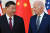 조 바이든 미국 대통령(오른쪽)과 시진핑 중국 국가주석이 지난 14일 주요 20개국(G20) 정상회의가 열린 인도네시아 발리에서 만나 정상회담을 진행했다. 두 정상은 이날 우크라이나 사태와 미·중 무역 충돌, 대만·북핵 등 현안을 논의했다. [AFP]