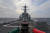 미 해군 미사일 구축함 히긴스함이 20일 대만해협을 통과하고 있다. 사진=미 7함대 사이트