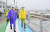 김성수(사진 왼쪽) 해운대구청장이 박형준 부산시장과 함께 태풍 '힌남노'가 상륙하기 전 지난 9월 5일 위험 지역을 점검하고 있다. 사진 해운대구