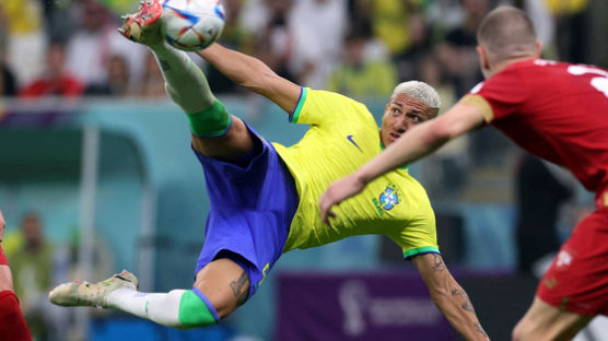 손흥민 동료 히샤를리송 브라질.세르비아에 2-0...G조 스위스는 카메룬에 1-0