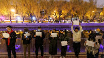 베이징 백지시위에…中, 하다하다 월드컵 중계 '관중석' 가렸다