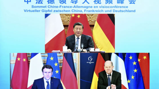 시진핑, 마크롱·숄츠 회담서 러시아 제재 반대 표명