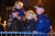 조 바이든 미국 대통령과 질 바이든 여사, 차남 헌터 바이든이 25일(현지시간) 매사추세츠주에서 추수감사절 휴가를 즐기고 있다. AFP=연합뉴스