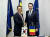 유영상 SKT CEO(왼쪽)가 지난 25일 루마니아를 방문해 ‘2030부산세계박람회’ 유치를 지지해 달라고 루마니아 측에 부탁했다. [사진 SKT]